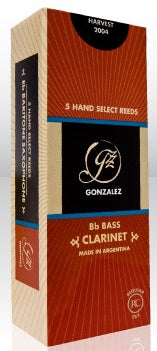 Gonzalez Bass Clarinet (RC) Regular Cut Reeds - 5 Per Box - Poppa's Music