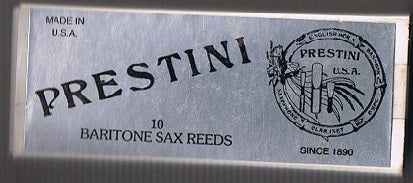 Prestini Baritone Sax Reeds - 10 Per Box - Old Stock - Poppa's Music