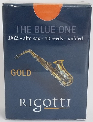 Rigotti Gold Alto Saxophone Jazz Cut Unfiled Reeds - 10 Per Box - Poppa's Music 