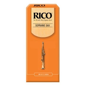 Rico by D'addario Soprano Sax Reeds Unfiled - 25 Per Box - Poppa's Music