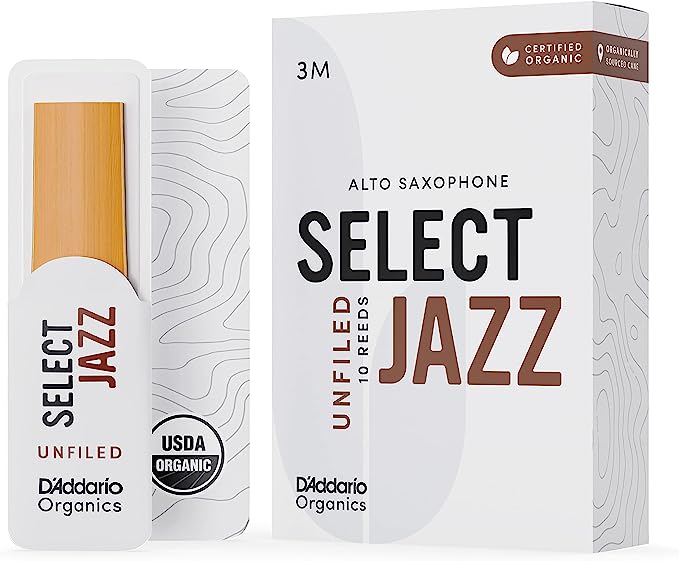 D'Addario Organic Select Jazz Unfiled Alto Saxophone Reeds - 10 Per Box - Premium Alto Saxophone Reeds from D'Addario - Just $33.99! Shop now at Poppa's Music