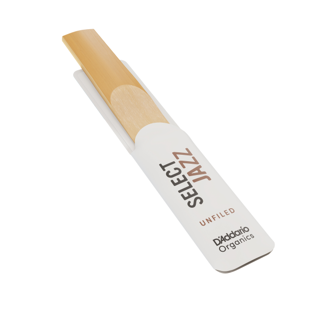 D'Addario Organic Select Jazz Unfiled Tenor Saxophone Reeds - 5 Per Box - Poppa's Music