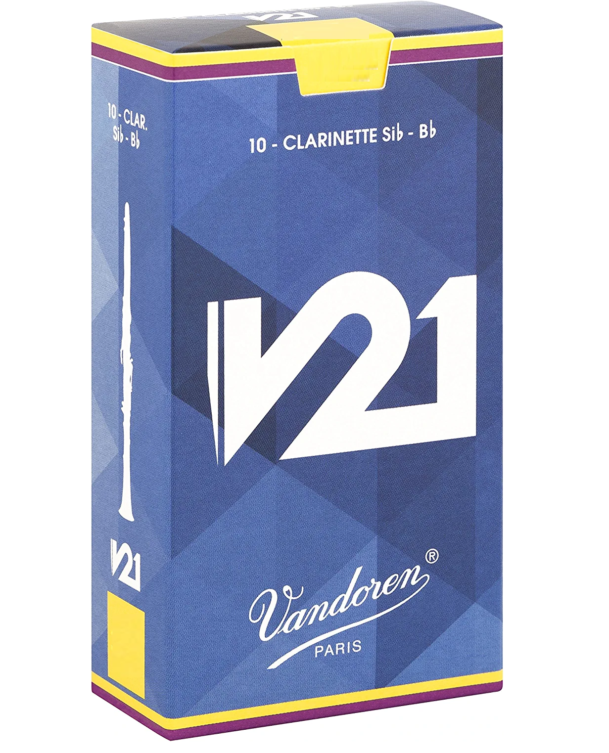 Vandoren Bb Clarinet V-21 Reeds - 10/Box - Poppa's Music