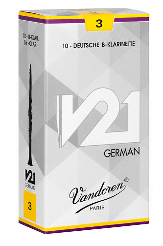 Vandoren V-21 Bb German Clarinet Reeds - 10/Box - Poppa's Music