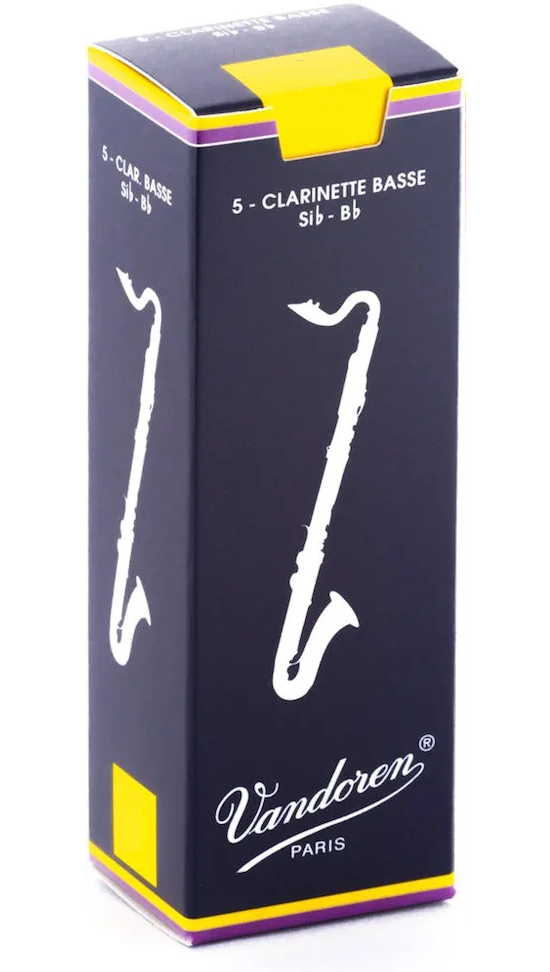 Vandoren Bass Clarinet Traditional Reeds - 5 Per Box - Poppa's Music