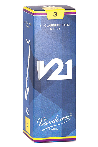 Vandoren Bass Clarinet V21 Reeds - 5 Per Box - Poppa's Music