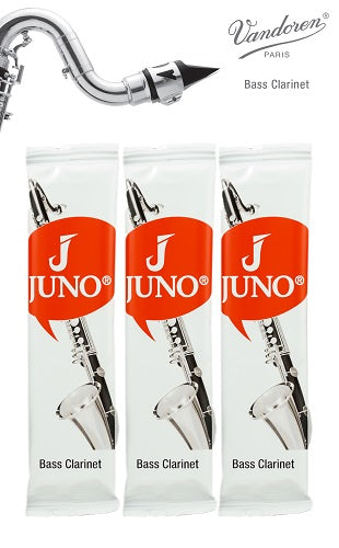 Vandoren Juno Bass Clarinet Reeds - 3 Reed Card - Poppa's Music