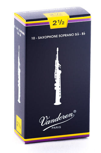 Vandoren Traditional Soprano Sax Reeds -10 Per Box - Poppa's Music 