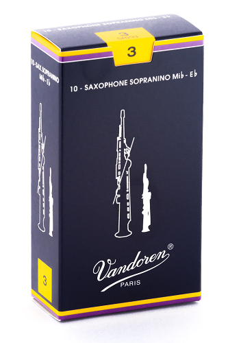 Vandoren Traditional Sopranino Saxophone Reeds -10 Per Box - Poppa's Music 