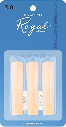 Royal by D'Addario Bb Clarinet Reeds - 3 Pack - Poppa's Music