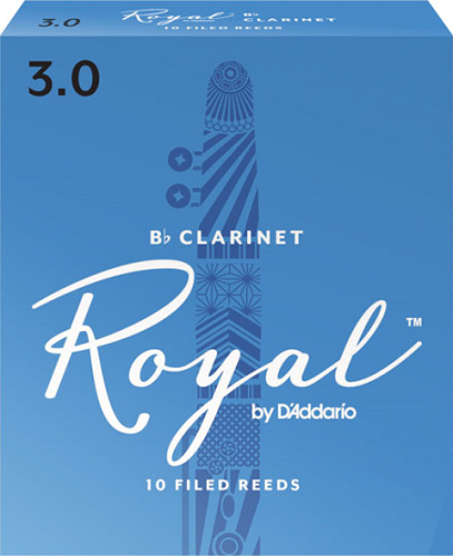 Royal by D'Addario Bb Clarinet Reeds Filed - 10 Per Box - Poppa's Music