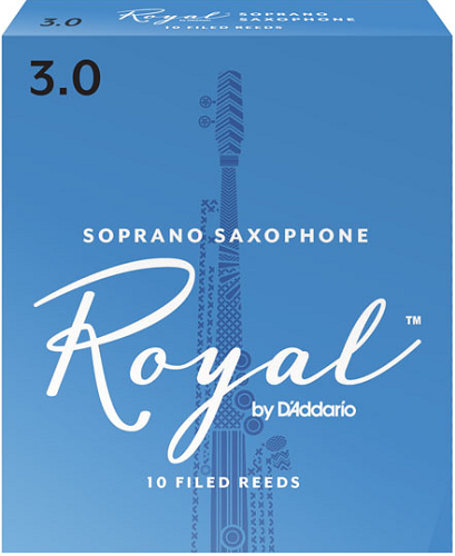 Royal by D'Addario Soprano Saxophone Reeds Filed - 10 Per Box - Poppa's Music