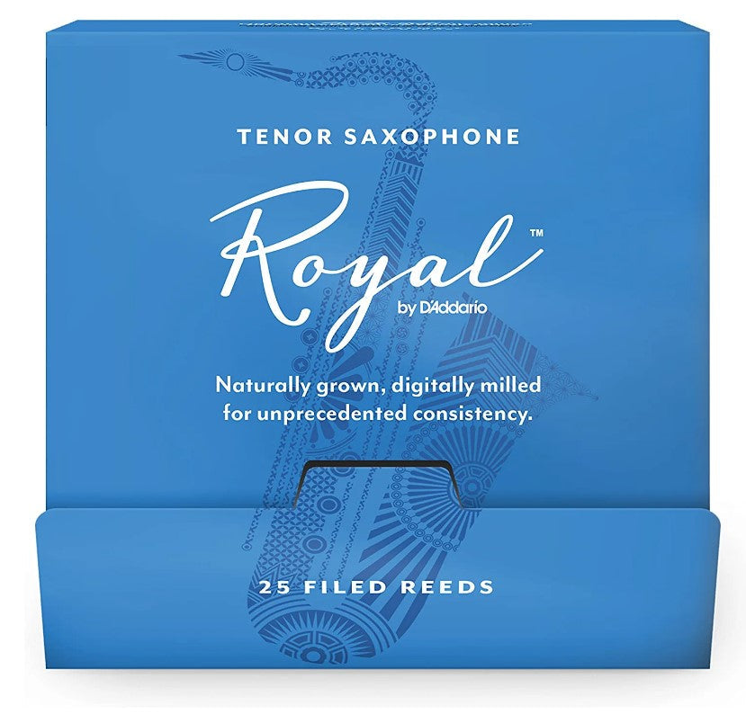 Royal by D'Addario Tenor Saxophone Reeds - 25-Count Single Reeds - Poppa's Music