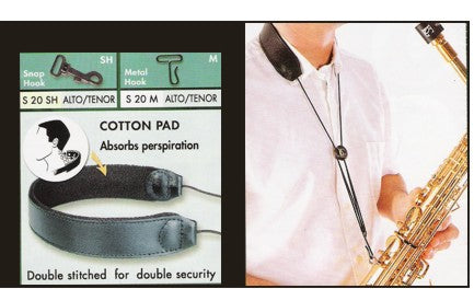 BG France Leather Alto/Tenor Sax Strap S20M - Poppa's Music