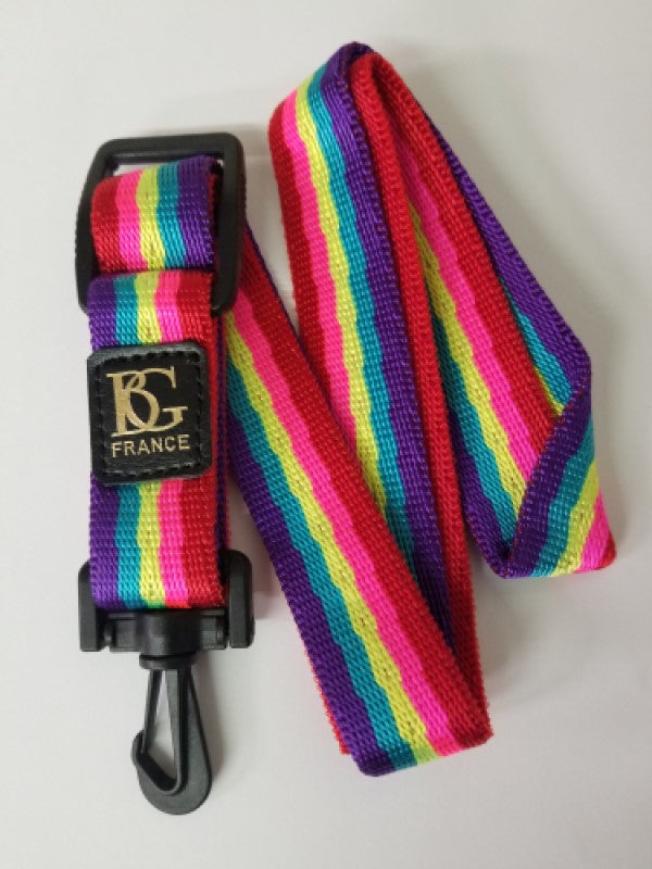 BG France Standard Alto/Tenor Sax Neck Strap - Rainbow - Poppa's Music