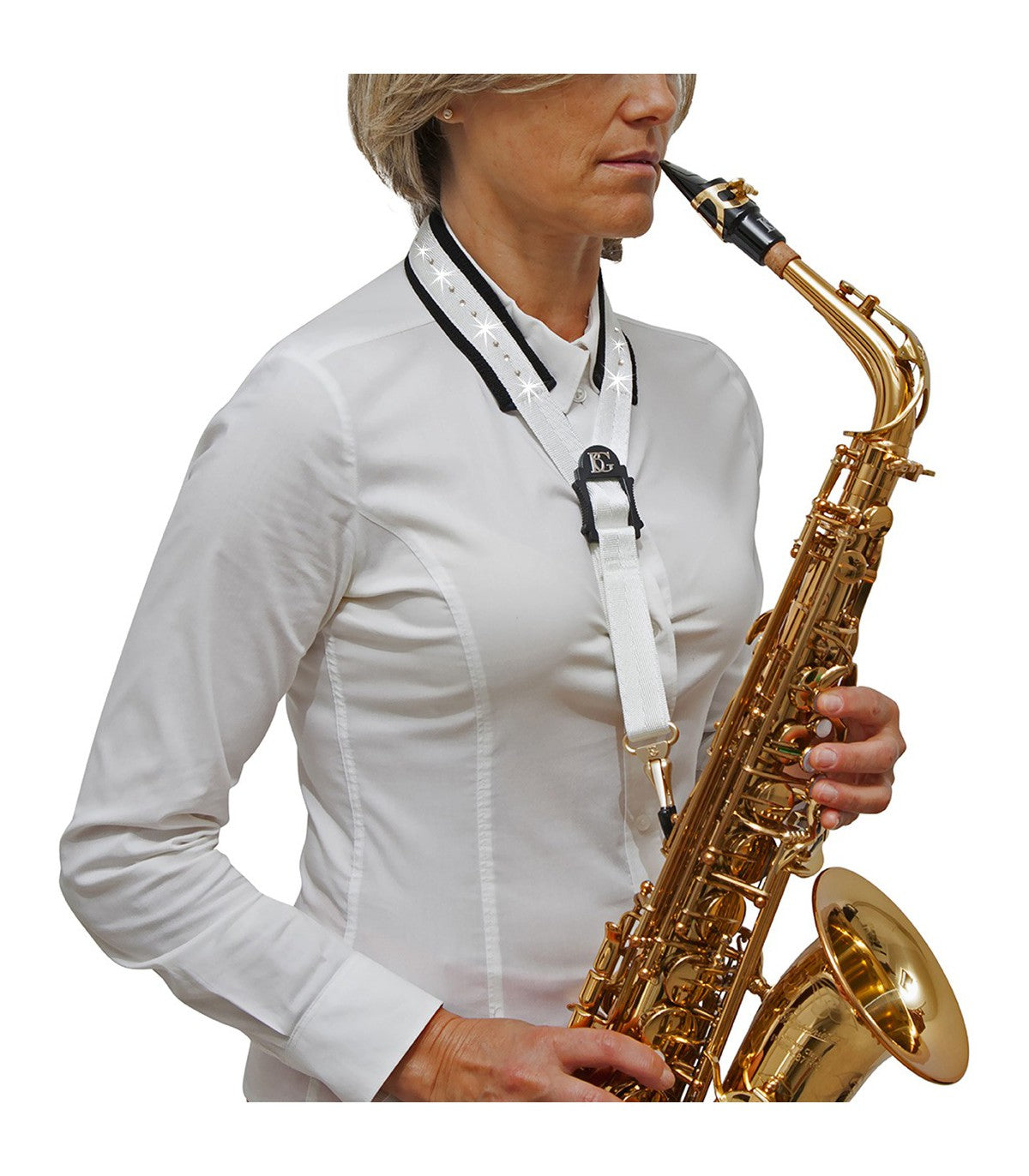 BG France Glam Comfort Strap Alto/Tenor Strap - Premium Saxophone Strap from BG France - Just $38.95! Shop now at Poppa's Music