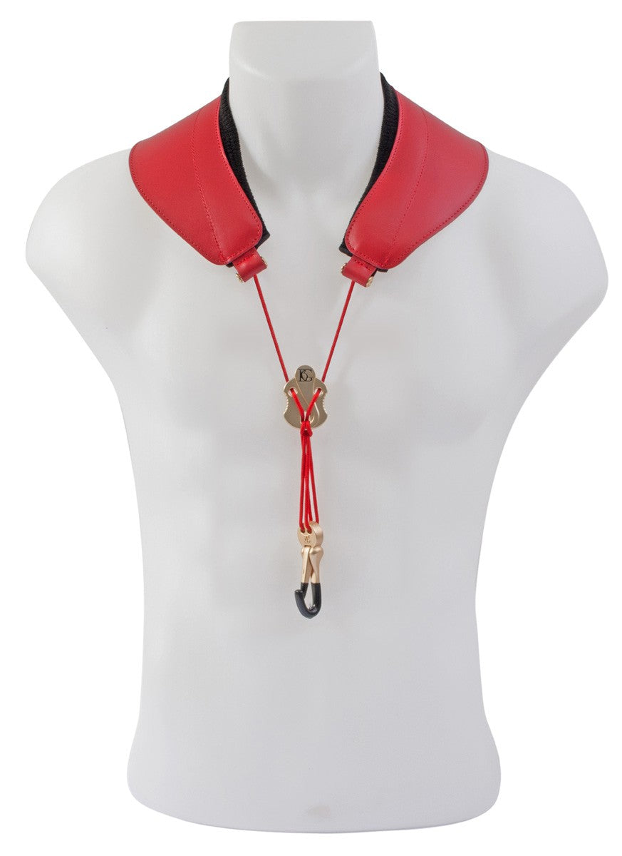 BG France Alto/Tenor Yoke Strap RED - S79JMSH - Poppa's Music