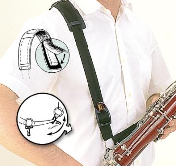 BG France Shoulder Basson Strap - B02 (2 Metal HOOKS) - Poppa's Music