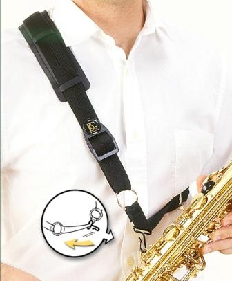 BG France XL Shoulder Strap with Padding Alto/Tenor & Bari Sax - S03M - Poppa's Music