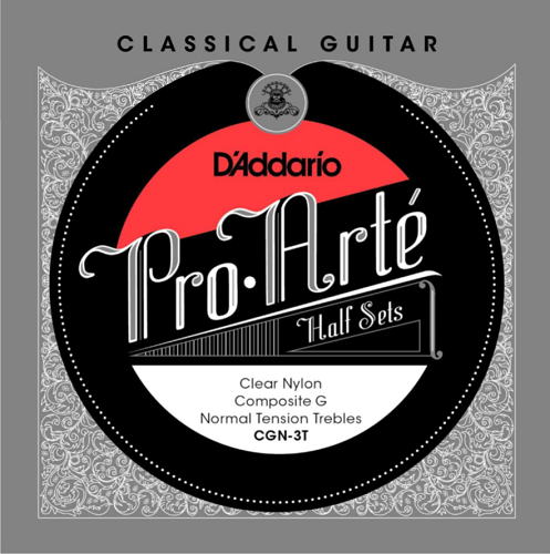 D'addario Pro-Arte Titanium Nylon with Composite G Treble, Normal Tension Half Set Classical Guitar Strings - Poppa's Music