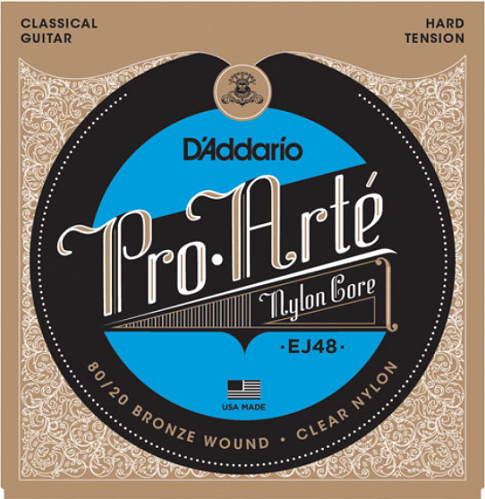 D'Addario 80/20 Bronze Pro-Arte Nylon, Hard Tension Classical Guitar Strings - Poppa's Music