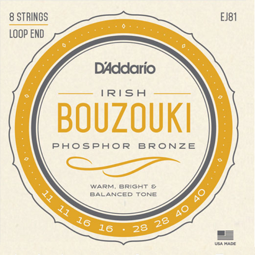 D'addario EJ81 Irish Bouzouki Strings - Poppa's Music