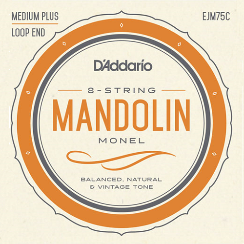 D'addario EJM75C Monel Mandolin Strings Medium Plus - Poppa's Music
