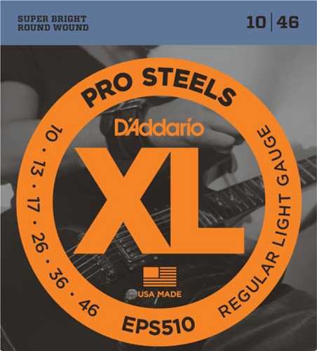 D'addario PROSTEELS, Regular Light,10-46 Electric Guitar Strings - Poppa's Music