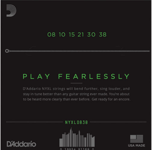 D'addario Nickel Wound, Extra Super Light, 8-38 Electric Guitar Strings - Poppa's Music