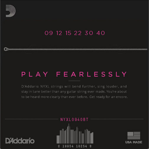 D'addario Nickel Wound, Balanced TENSION, Super Light, 09-40 Electric Guitar Strings - Poppa's Music