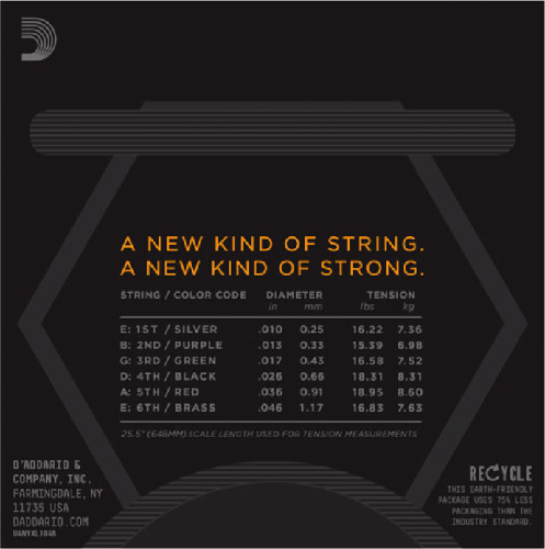 D'addario Nickel Wound, Regular Light, 10-46 Electric Guitar Strings - 3-PACK - Poppa's Music