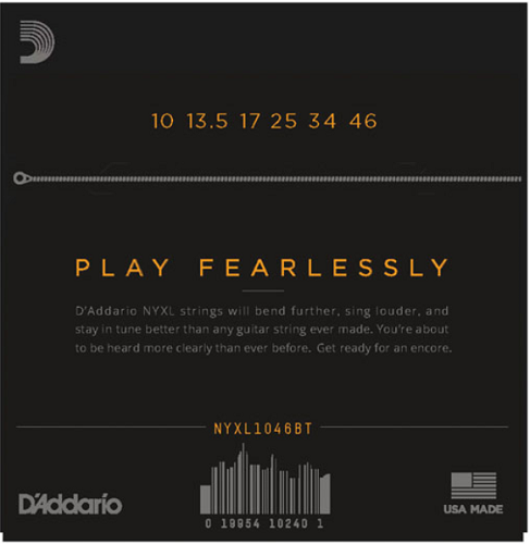 D'addario NYXL, Nickel Wound, Balanced TENSION, 10-46 Electric Guitar Strings - Poppa's Music