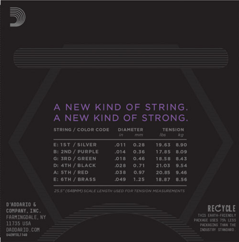D'addario Nickel Wound, Medium, 11-49 Electric Guitar Strings - Poppa's Music