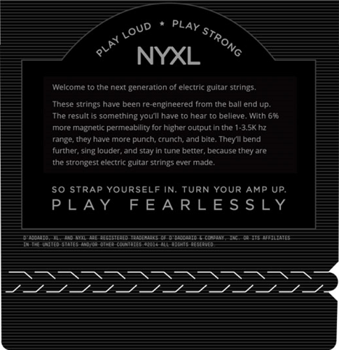 D'addario Nickel Wound, Balanced TENSION, 11-50, Electric Guitar Strings - Poppa's Music