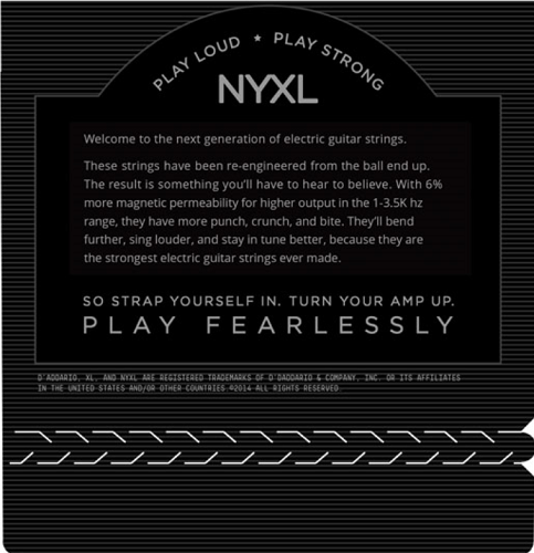 D'addario Nickel Wound, Medium Top/ Heavy Bottom, 11-52 Electric Guitar Strings - Poppa's Music