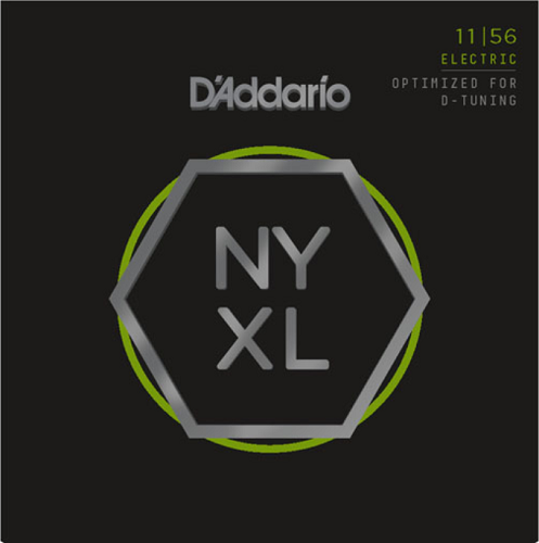 D'addario Nickel Wound, Medium Top / Extra-Heavy Bottom, 11-56 Electic Guitar Strings - Poppa's Music