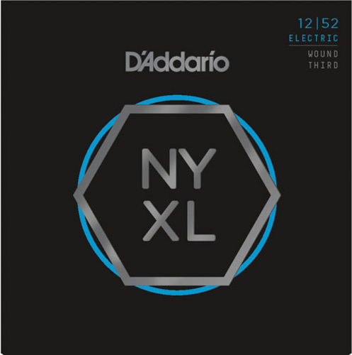 D'addario Nickel Wound, Light Wound 3RD, 12-52 Electric Guitar Strings - Poppa's Music