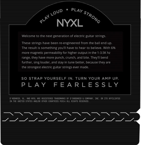 D'addario Nickel Wound, Light Wound 3RD, 12-52 Electric Guitar Strings - Poppa's Music