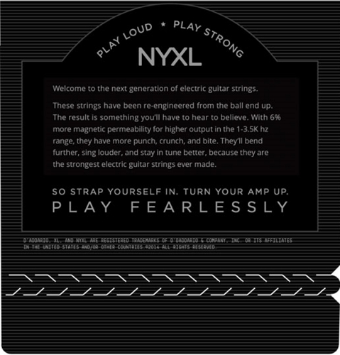 D'addario Nickel Wound, Medium Wound 3RD, 13-56,  Electic Guitar Strings NYXL1356W - Poppa's Music