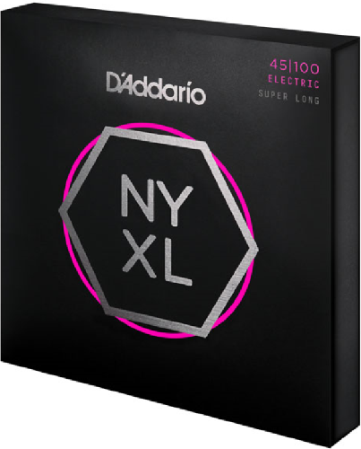 D'addario Super Long Scale, REGULAR-Light, 45-100, Bass Guitar Strings - Poppa's Music