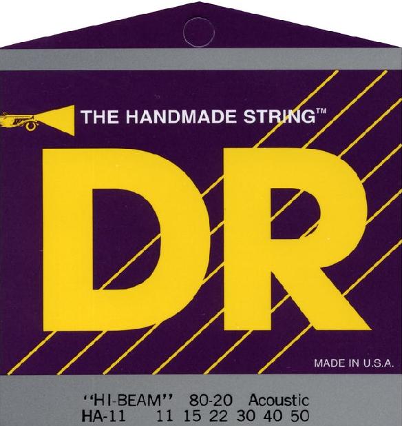 DR HI Beam 80/20 Acoustic Guitar Strings - Poppa's Music