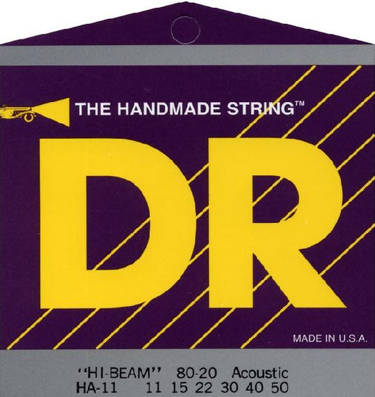 DR HI Beam 80/20 Acoustic Guitar Strings - Poppa's Music