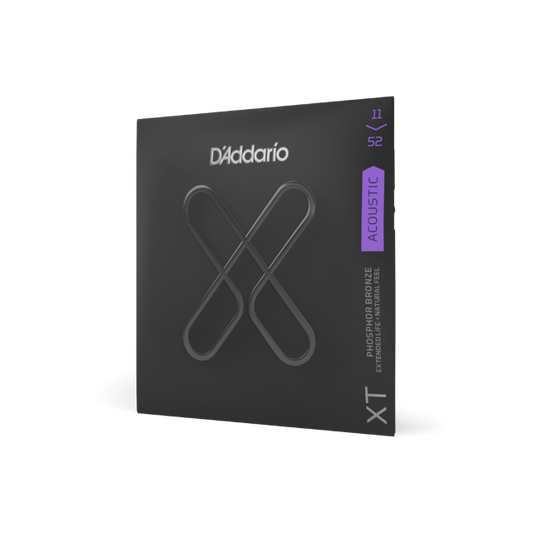 D'Addario XTAPB1152 XT Phosphor Bronze Acoustic Guitar Strings, Custom Light, 11-52 - Poppa's Music
