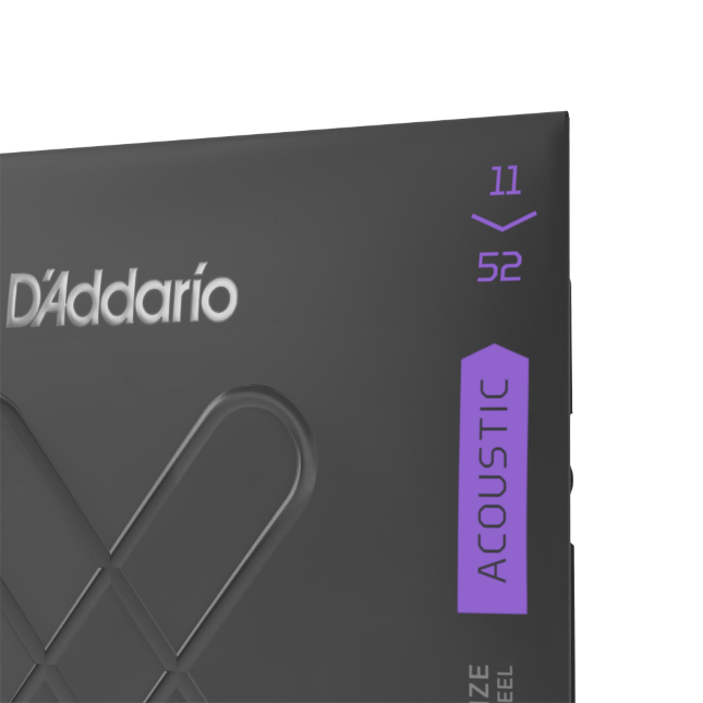 D'Addario XTAPB1152 XT Phosphor Bronze Acoustic Guitar Strings, Custom Light, 11-52 - Poppa's Music