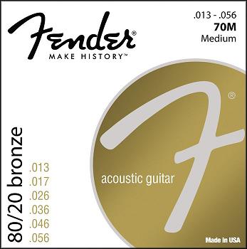 Fender 80/20 Bronze Wound Ball End Acoustic Guitar Strings - Poppa's Music