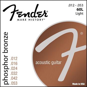 Fender Phosphor Bronze Wound Ball End Acoustic Guitar Strings - Poppa's Music