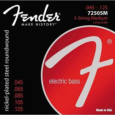 Fender Super 7250's Nickel Plated Steel Electric Bass Guitar Strings - Poppa's Music