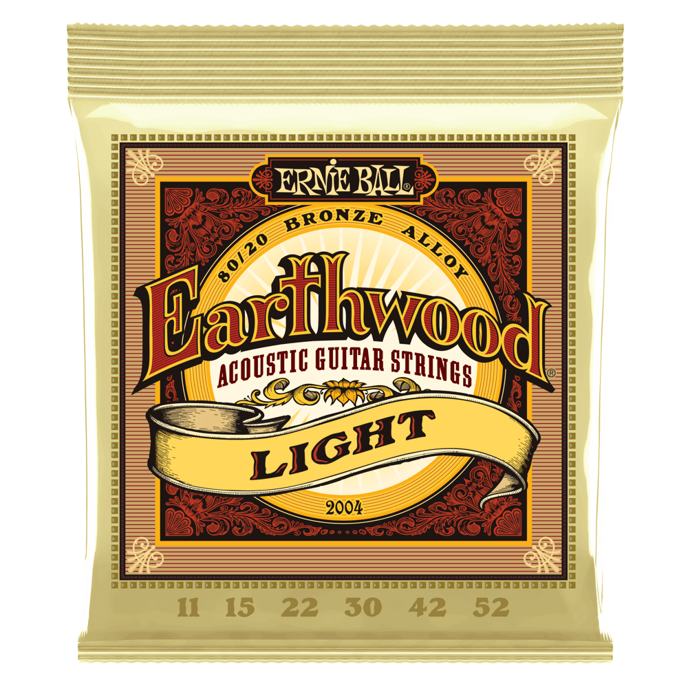 Ernie Ball Earthwood Light 80/20 Bronze Acoustic Guitar Strings - 11-52 Gauge - 2004 - Poppa's Music