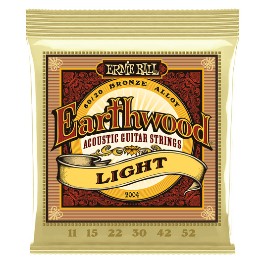 Ernie Ball Earthwood Light 80/20 Bronze Acoustic Guitar Strings - 11-52 Gauge - 2004 - Poppa's Music