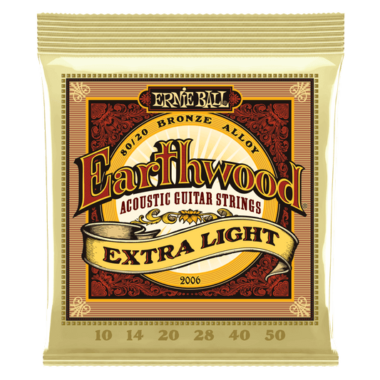 Ernie Ball Earthwood Extra Light 80/20 Bronze Acoustic Guitar Strings - 10-50 Gauge - 2006 - Poppa's Music